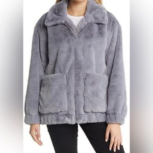 UGG Kianna Faux Fur Jacket in Space Age Coat